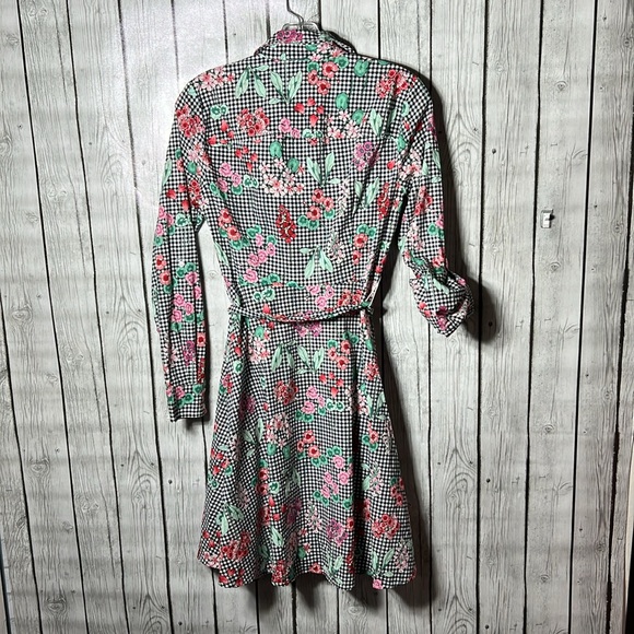 TOMMY HILFIGER FLORAL COTTON BELTED SHIRT DRESS SIZE 2 - Picture 11 of 15